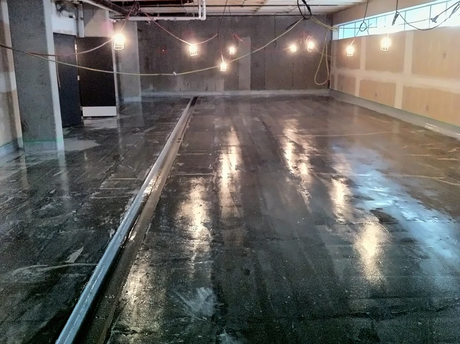 The first coat going across the same open laboratory in the UBC Biological Sciences Building